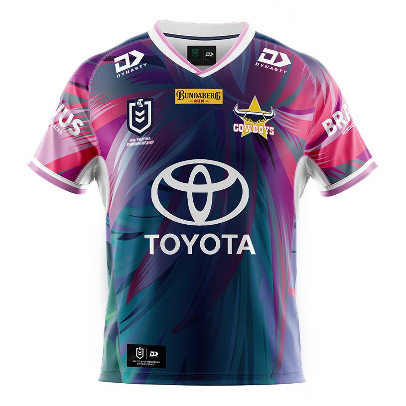 2022 Season North Queensland Cowboys A12 Purple-Blue Color Rugby Jersey